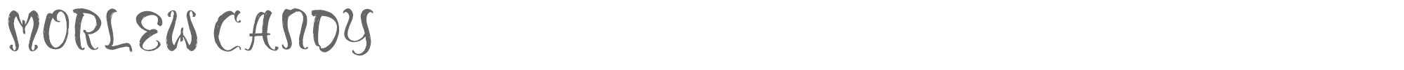 Sample characters Morlew Candy Font